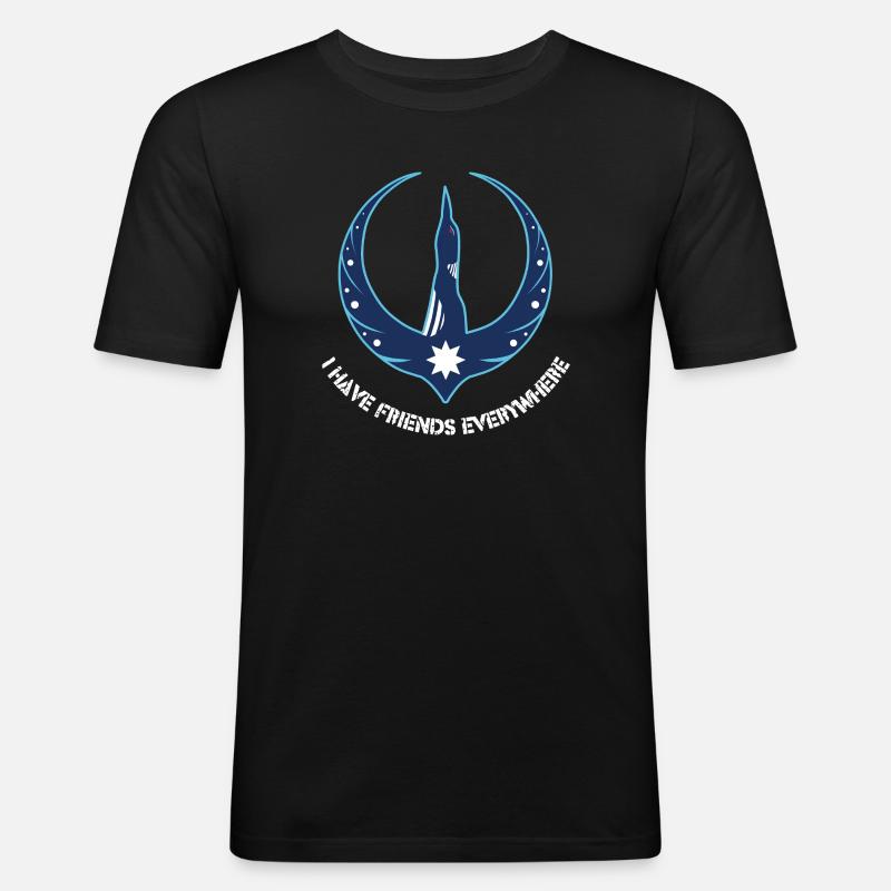 Minnesota Rebellion Eistaucher - Männer Slim Fit T-Shirt - Schwarz