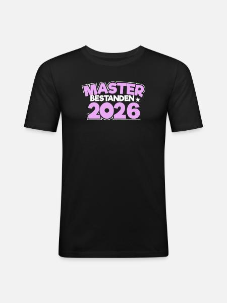 Master 2026 Graduation Graduation - Men's Slim Fit T-Shirt - black