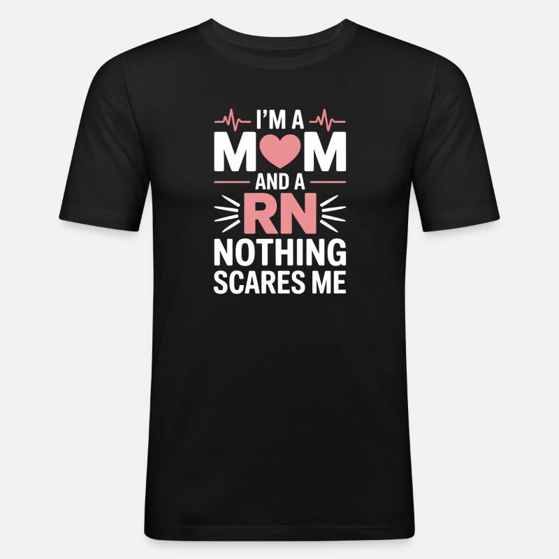 Krankenschwester Sprüche Krankenschwester Geschenk - Männer Slim Fit T-Shirt - Schwarz