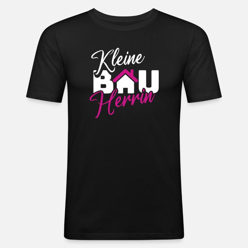Small Builder Hausliebe Design - Men's Slim Fit T-Shirt - black