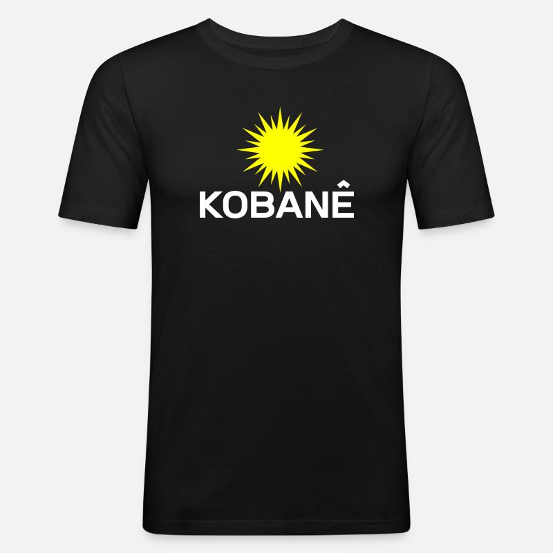 Koabne - Männer Slim Fit T-Shirt - Schwarz