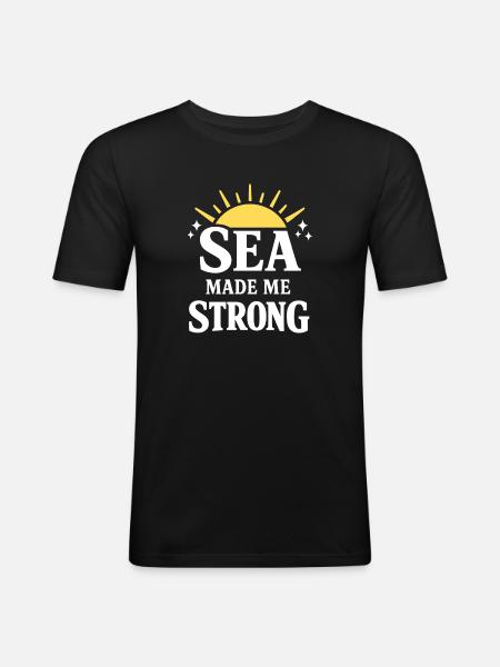 Seemannschaftsgeschenk Für Deckhand Ocean Work - Männer Slim Fit T-Shirt - Schwarz