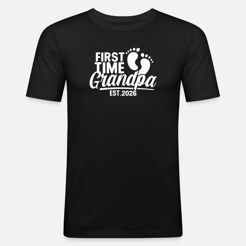 Opa 2026 - Stolzer Opa - Geschenkidee - Männer Slim Fit T-Shirt - Schwarz