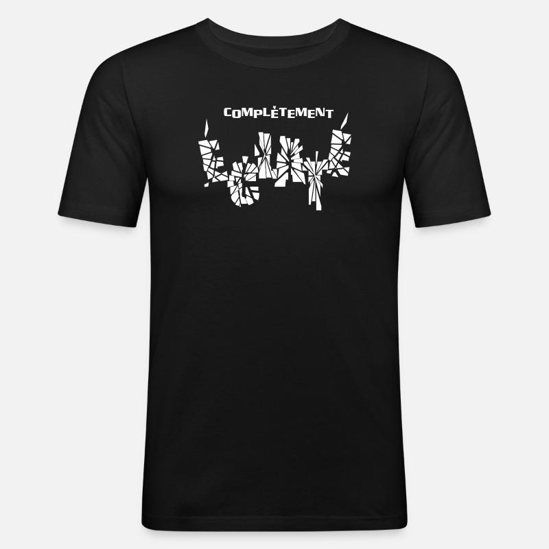 KOMPLETT EXPLODIERT! - Männer Slim Fit T-Shirt - Schwarz