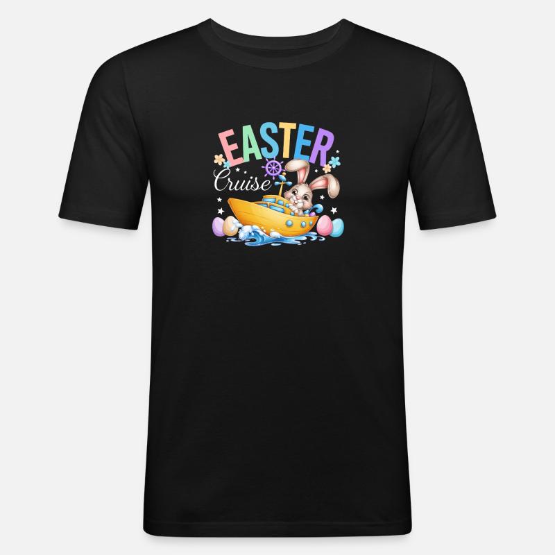 Osterkreuzfahrt-Urlaubszitat - Männer Slim Fit T-Shirt - Schwarz