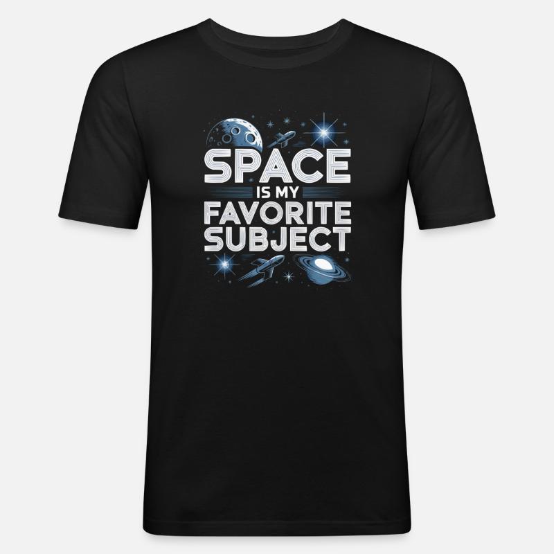 Astronom Galaxy Outerspace Universe Astronomie - Männer Slim Fit T-Shirt - Schwarz
