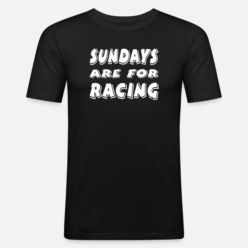 Auto - Männer Slim Fit T-Shirt - Schwarz