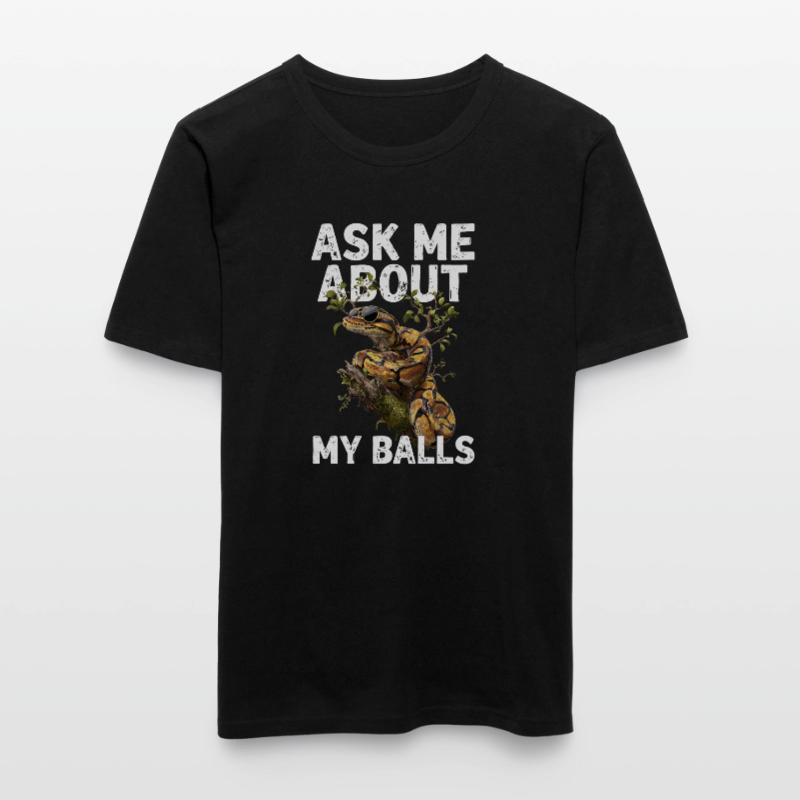 Python roi Serpents Amateurs de terrarium Python T-shirt près du corps Homme