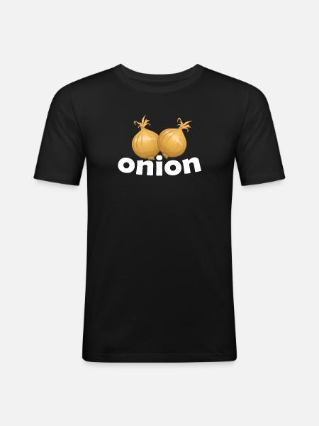 OIGNON - T-shirt près du corps Homme - noir