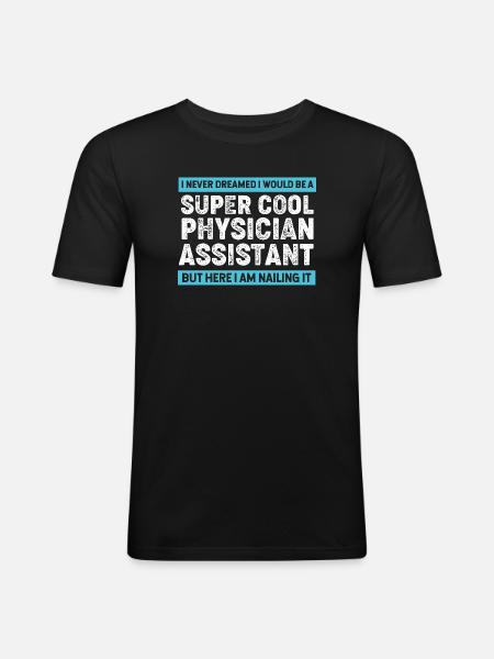 Physician Assistant Nursing MFA PA - Men's Slim Fit T-Shirt - black