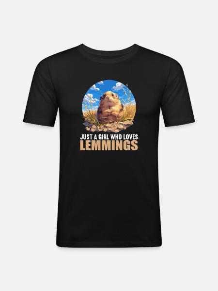 Lemmings Lemming - Men's Slim Fit T-Shirt - black
