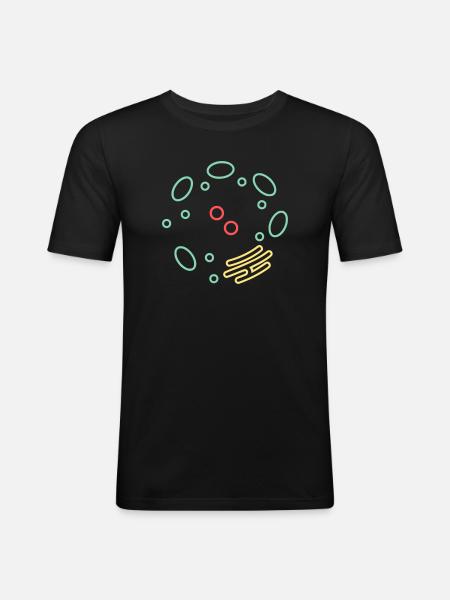 Cell Organelle Biology - Men's Slim Fit T-Shirt - black