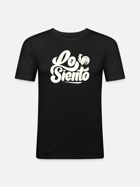 Je suis désolé - Lo Siento - Mèmes viraux - T-shirt près du corps Homme - noir