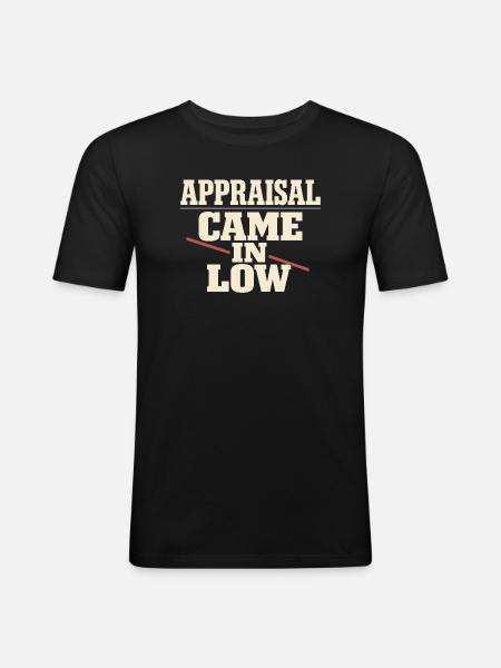 Hypothekenmakler, Kreditsachbearbeiter, - Männer Slim Fit T-Shirt - Schwarz