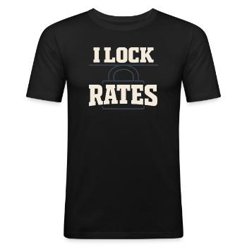 Mortgage Brokers, Loan Officers, - Men's Slim Fit T-Shirt - black - Front - Nik (191cm)