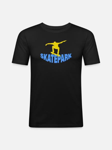 Skatepark - Men's Slim Fit T-Shirt - black