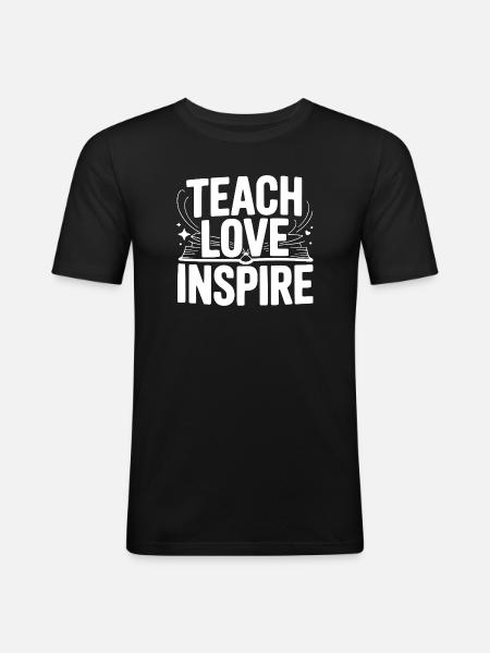 Teach Love Inspire - Men's Slim Fit T-Shirt - black
