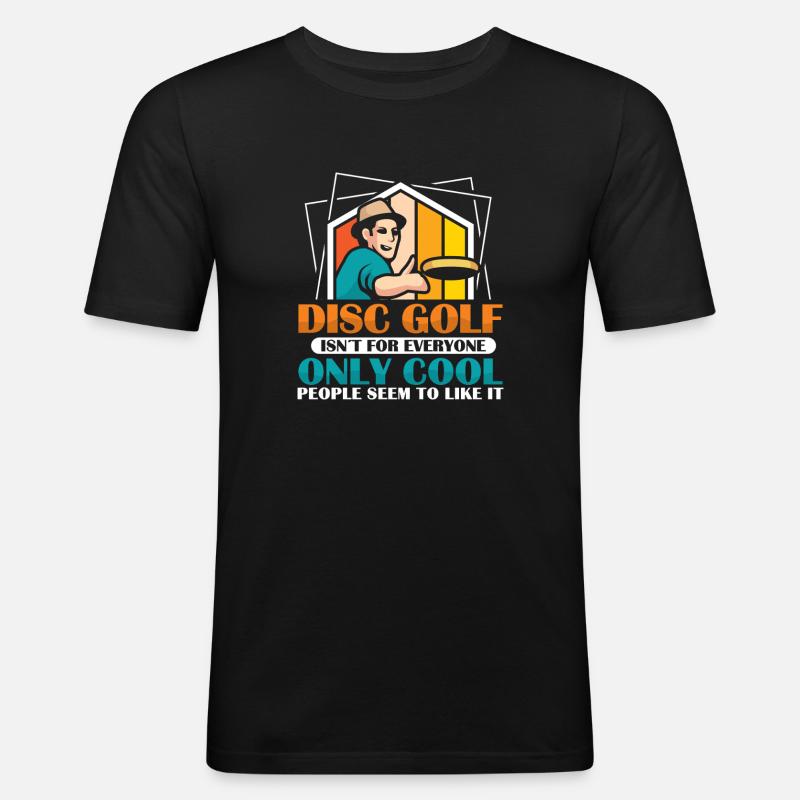 Disc Golf Geschenke Discgolf - Männer Slim Fit T-Shirt - Schwarz
