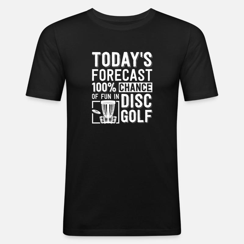 Disc Golf Geschenke Discgolf - Männer Slim Fit T-Shirt - Schwarz
