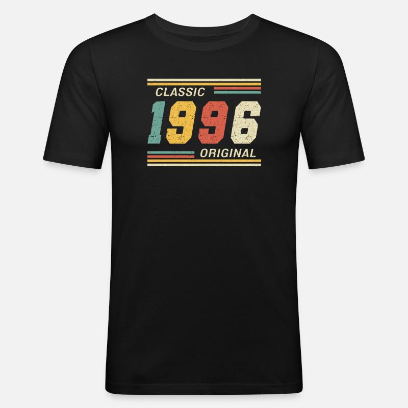 1996 - Classic original - Männer Slim Fit T-Shirt - Schwarz