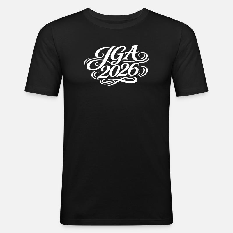 Jga 2026 Junggesellenabschied - Männer Slim Fit T-Shirt - Schwarz