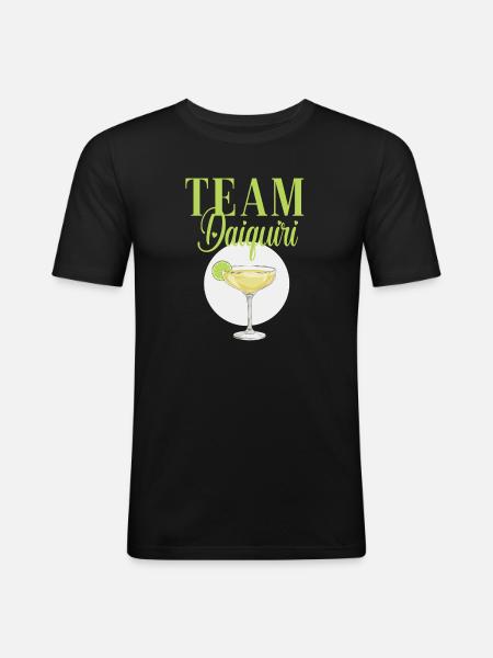 Hen Party Cocktail Team Daiquiri - Men's Slim Fit T-Shirt - black