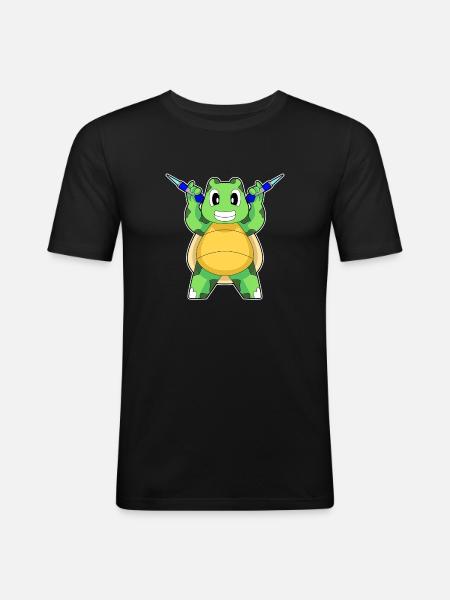 Turtle Dart Dart Sport - Men's Slim Fit T-Shirt - black