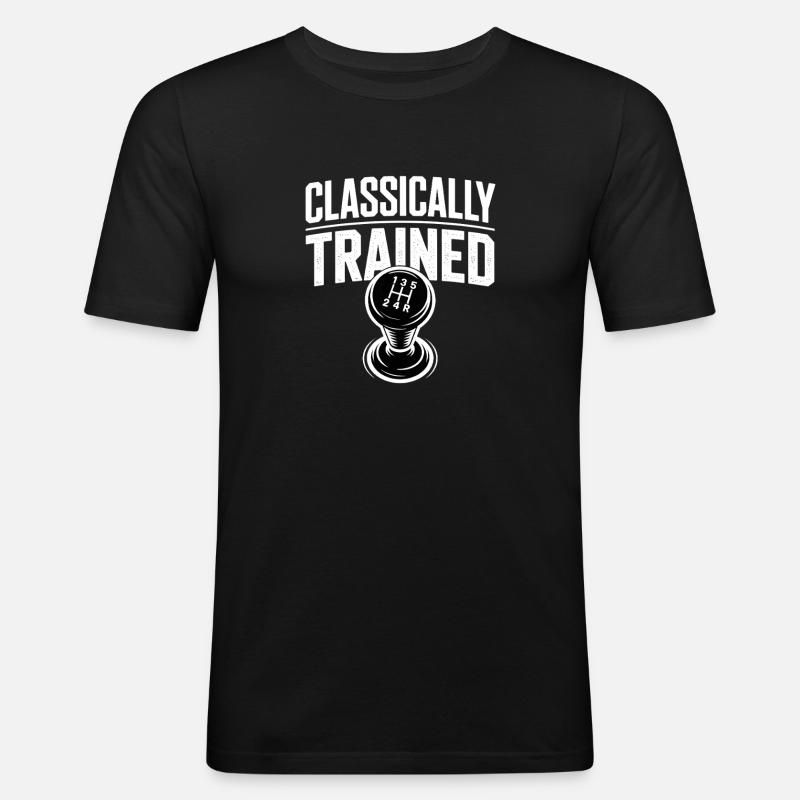 Classically Trained Auto Manual Transmission - Men's Slim Fit T-Shirt - black