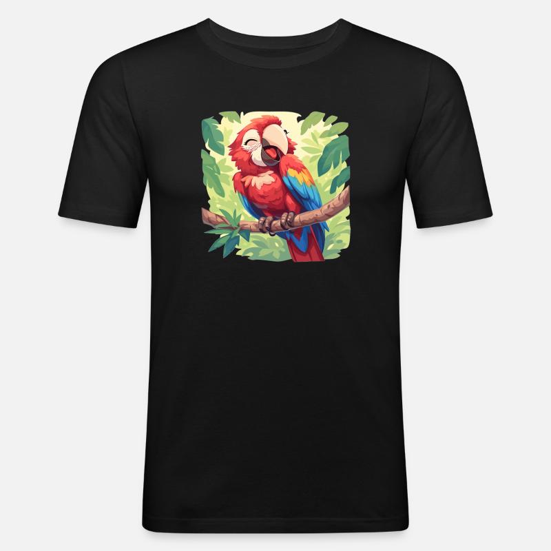 Aras Ara - Männer Slim Fit T-Shirt - Schwarz