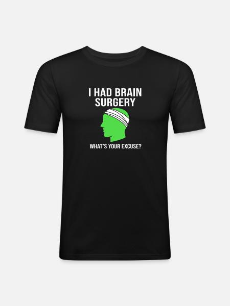 Schädel-Hirn-Trauma Schädelhirntrauma Autounfall - Männer Slim Fit T-Shirt - Schwarz