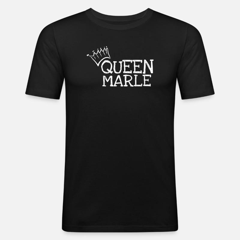 Marle - Männer Slim Fit T-Shirt - Schwarz