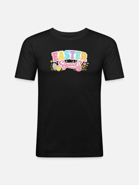 Easter Squad Egg Hunt - Men's Slim Fit T-Shirt - black