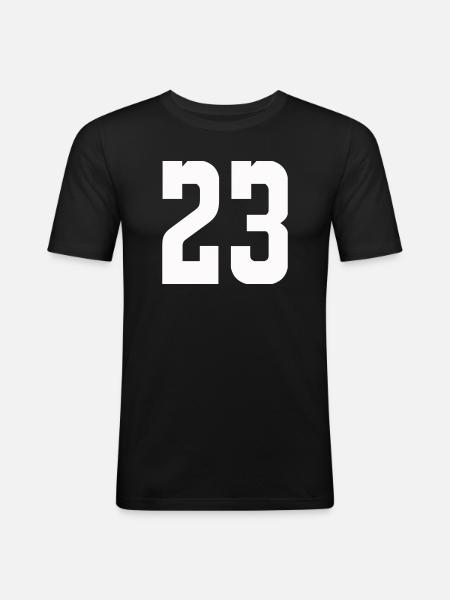 23 - Men's Slim Fit T-Shirt - black