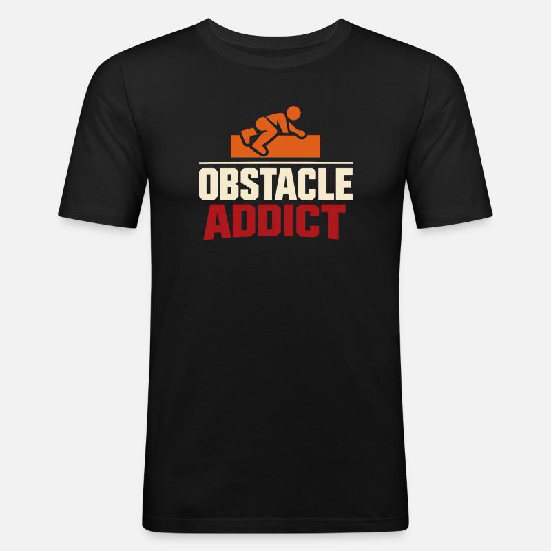 Parcours d’obstacles Course d’obstacles OCR - T-shirt près du corps Homme - noir