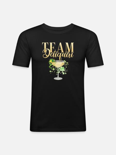 Hen Party Cocktail Team Daiquiri - Men's Slim Fit T-Shirt - black