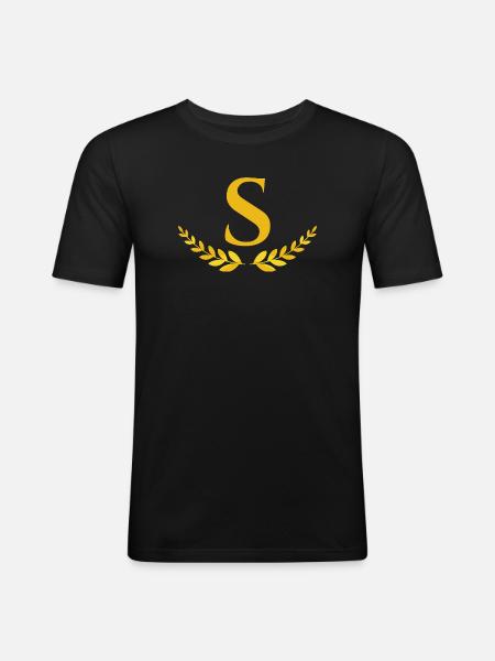 s - T-shirt près du corps Homme - noir