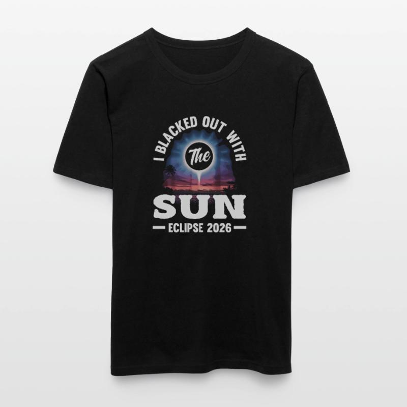 Solar eclipse 2026, August 12 Men's Slim Fit T-Shirt