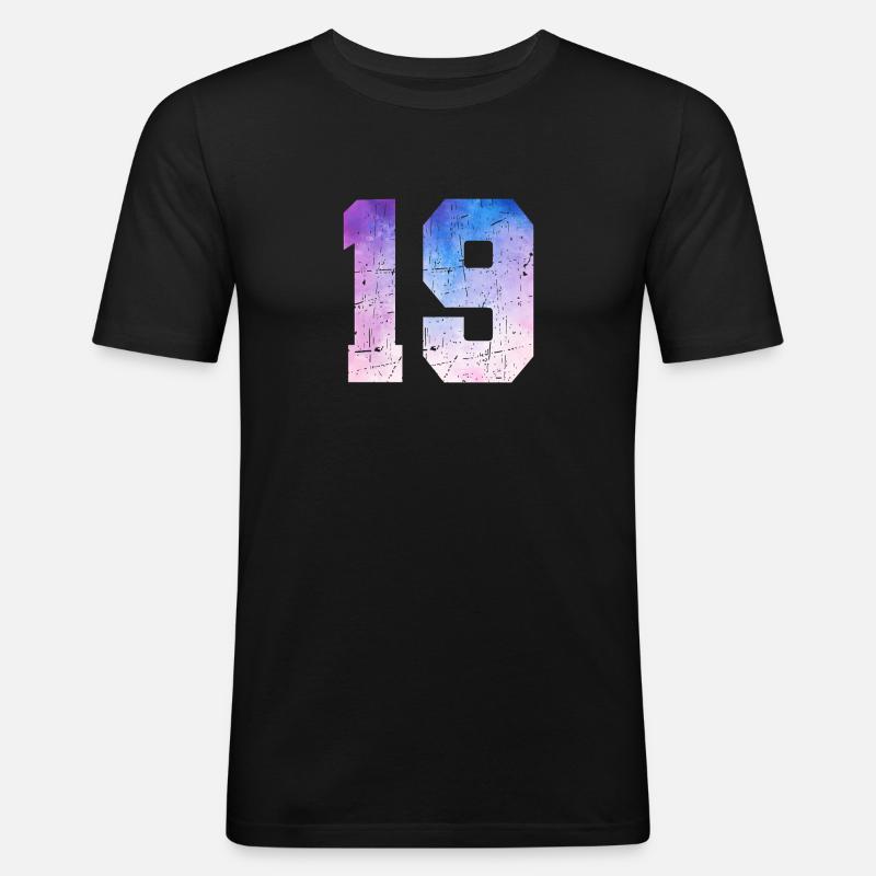Issue 19 – 19th Anniversary Gift - Men's Slim Fit T-Shirt - black