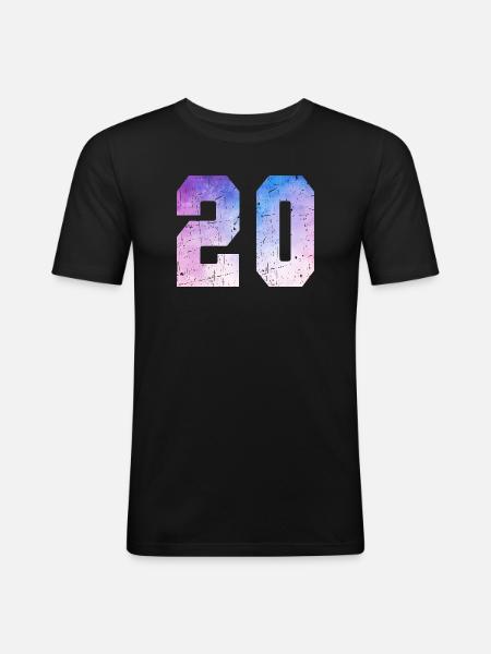 Issue 20 – 20th Anniversary Gift - Men's Slim Fit T-Shirt - black