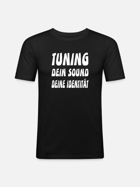 Tuning - Männer Slim Fit T-Shirt - Schwarz