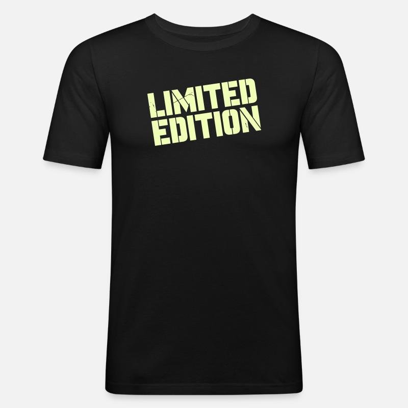 limited_edition - Männer Slim Fit T-Shirt - Schwarz