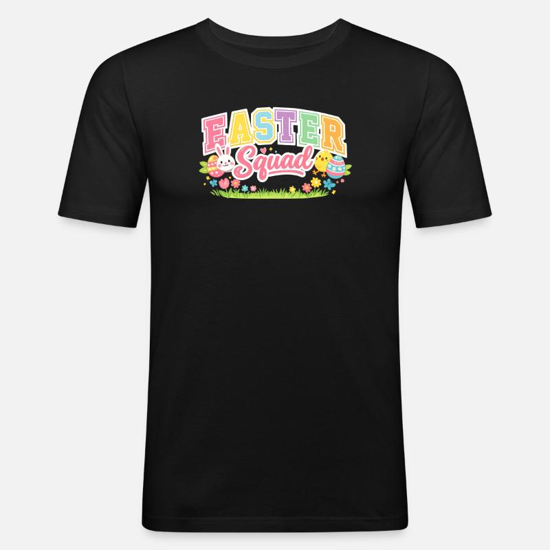 Easter Squad Egg Hunt - Men's Slim Fit T-Shirt - black