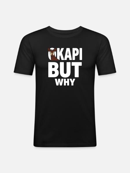 Okapi-liebhaber Okapi-tier Seltene Tierweltliebe - Männer Slim Fit T-Shirt - Schwarz