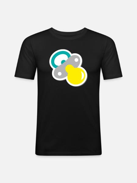 Pacifier - Men's Slim Fit T-Shirt - black