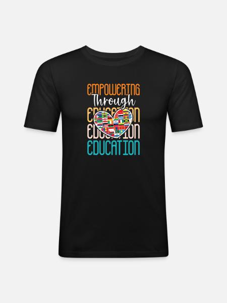 Geschenke für ESE-Lehrer - Männer Slim Fit T-Shirt - Schwarz