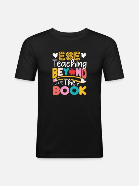Geschenke für ESE-Lehrer - Männer Slim Fit T-Shirt - Schwarz