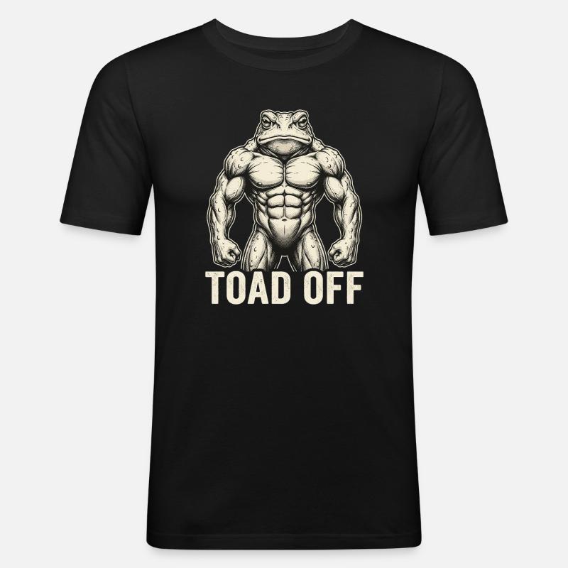 Toad Off Internet Meme Frog - Men's Slim Fit T-Shirt - black