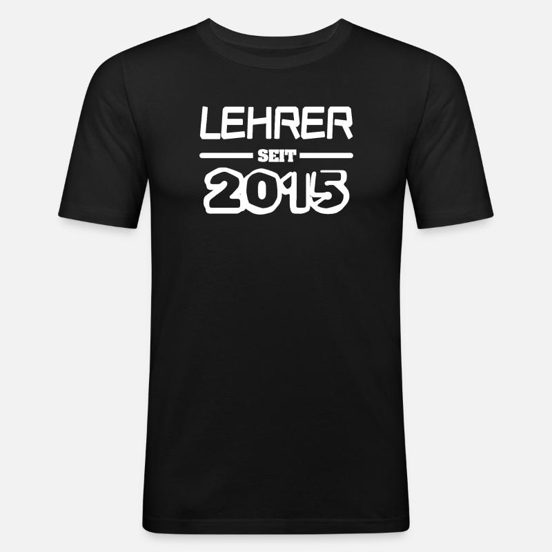 2015 - Männer Slim Fit T-Shirt - Schwarz