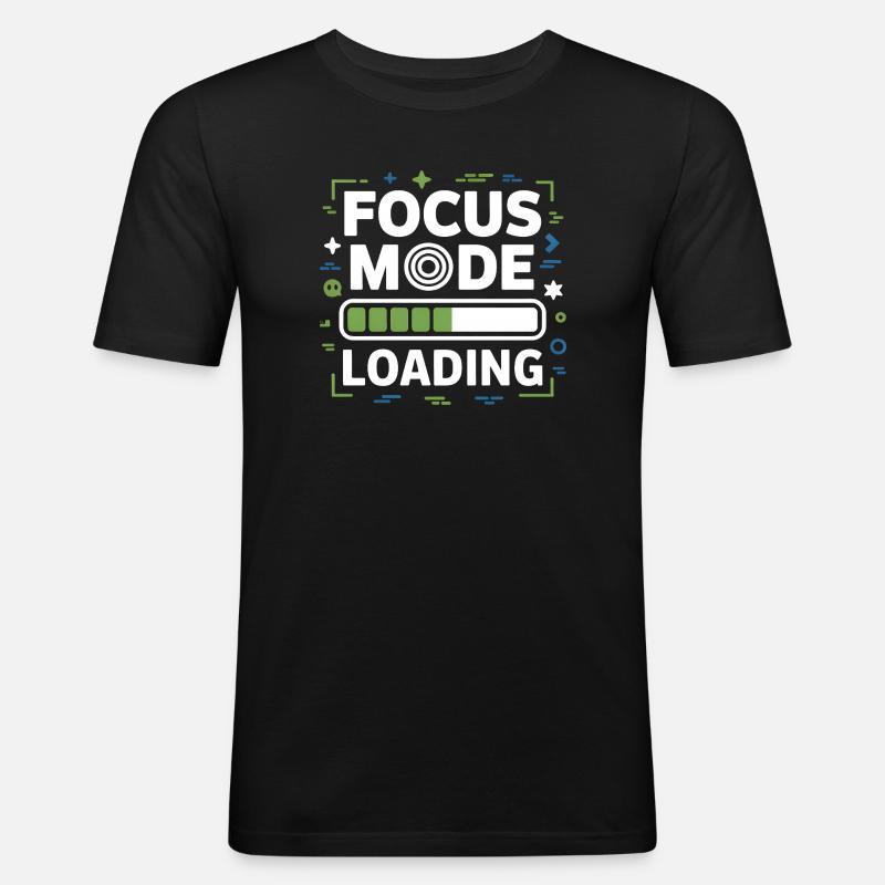 Focus Mode Loading ADHD Chaos - Men's Slim Fit T-Shirt - black