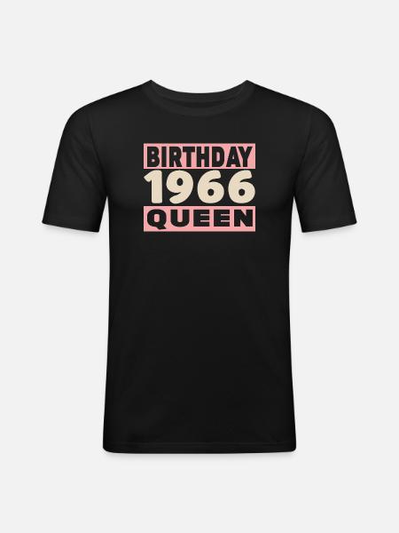 Biker 60 Years 1966 Anniversary - Men's Slim Fit T-Shirt - black